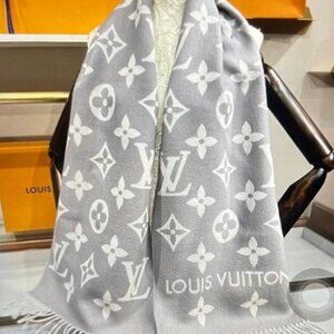 Louis Vuitton Light Gray Monogram Wrap - With Box